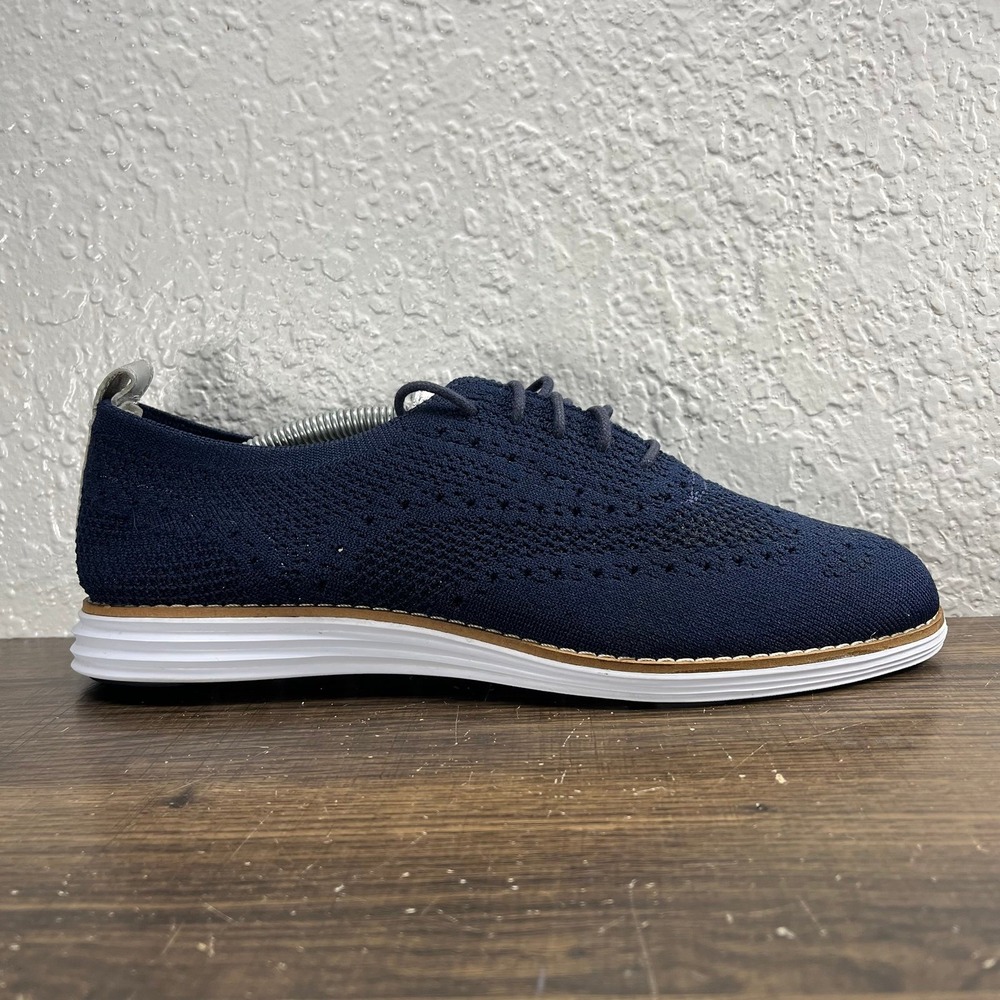 Cole Haan OrignalGrand Stitchlite Wingtip Oxfords Women's Blue Shoes - W 8.5 (B)